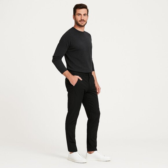 DUER Performance Slim Pants Repreve Modal Stretch Black Techwear 32x28 Gorpcore - Picture 3 of 16